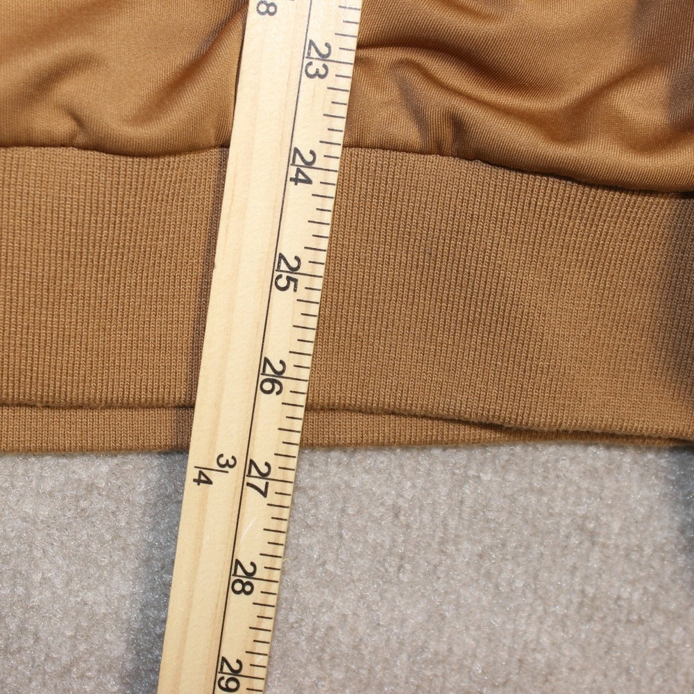 Makobi Mens XL Tracksuit Set Tan Camel Multi Color Stripe Zip Jacket Pants M2757 - Picture 5 of 16